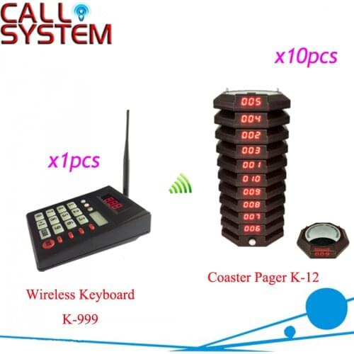 Restaurant Wireless Coaster Pager Chargeable Receiver for Paging Queuing System