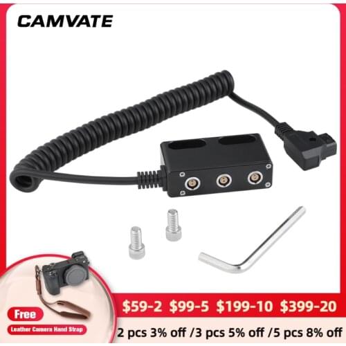 CAMVATE Male D-Tap To LEMO 2 Pin Female Connector For Teradek,Paralinx,Cinegears,Ghost Eye,Came TV,Serv Pro,Teradek Bolt,Arrow-X