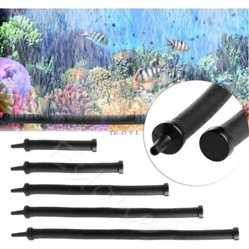 Black Air Stone Bubble Bar Wall Curtain Tube Hose For Aquariums Fish Tanks Pump Hydroponic Oxygen Diffuser Tube 20/30/45/60/75cm