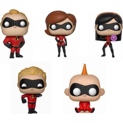 The Incredibles 2 INCREDIBLE 363# ELASTIGIRL 364# VIOLET 365# DASH 366# JACK 367# Figures Collection Model Children Toys