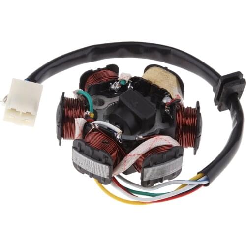 ATV QUAD Stator Magneto Coil 6 Coils 5 Wires for 110 125cc PIT Quad Dirt Bike Buggy