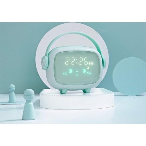 Creative Cartoon Time Angel Alarm Clock Multifunctional Digital Led Night Light Childrens Bedroom Bedside Smart Alarm Clock