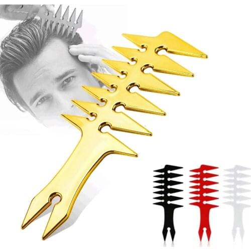 Men Oil Head Comb Hairdresser Haircut Wide Tooth Fork Comb Large Tooth Detangling Curly Comb Barber Hairdressing Styling Tools