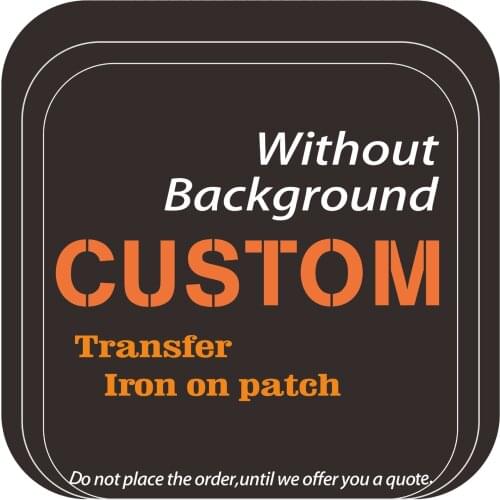Custom Patches For Clothing PET Offset Heat Transfer Iron on Applique Vinyl DIY Washable T-shirt Stickers