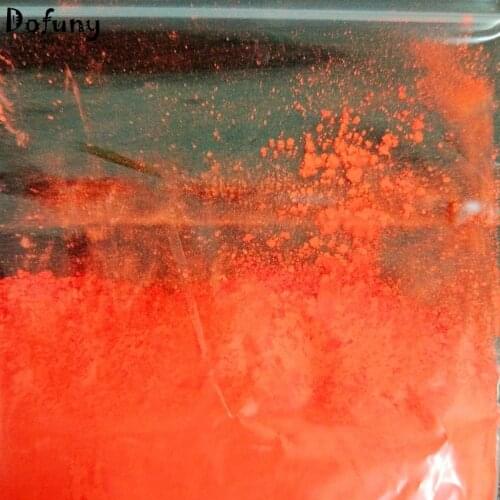 Neon Orange-red Nail Glitter Fluorescent Powder Nail Art Polish Cosmetic Paint Printing Fluorescent Dust Cosmetic Pigment