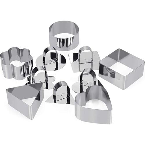 Stainless Steel DIY Kitchen Dessert Mousse Cake Mold, Baking Dessert Biscuit Mold, Mousse Cake Making Mold Tool