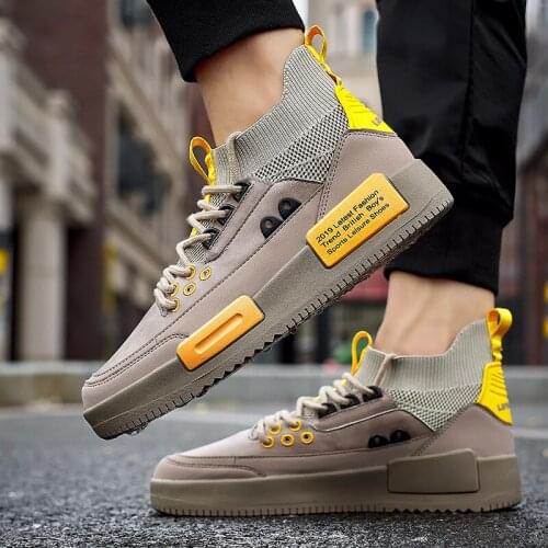 2021 New Adult Ankle Botas Autumn Shoes for Men Sneakers Trainers Male Outdoor Sports Footwear Zapatillas Hombre Loafer