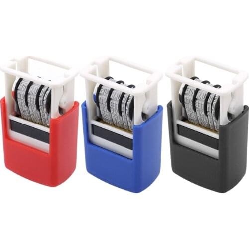 2021 New Self-Inking Rubber Date Stamp for Shipping/Receiving Date DIY Paper Work Scrapbook Random Color