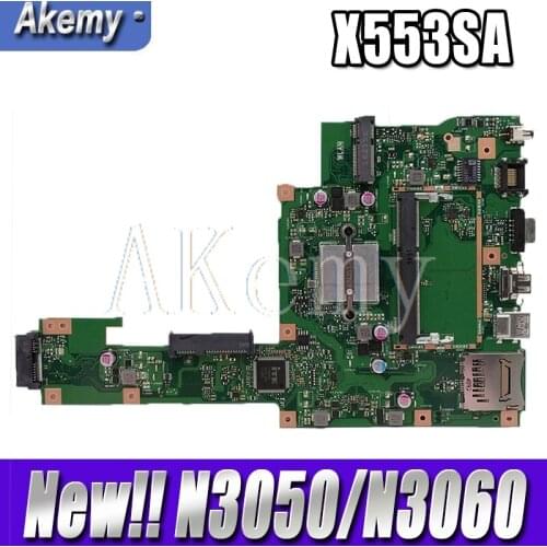 New ! Akemy X553SA Motherboard For Asus X553SA X553S X553SA F553S A553S Mainboard 100% test OK W/ N3050/N3060 CPU
