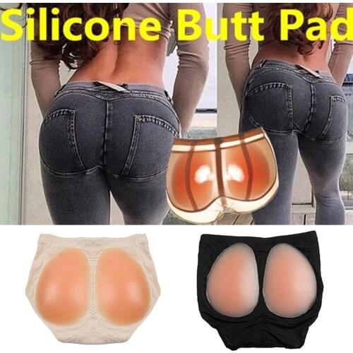 New Fashion Silicone Buttock Panties Womens False Buttock Pad Lift Artifact Thickened Traceless Middle Waist Body Shaping Under