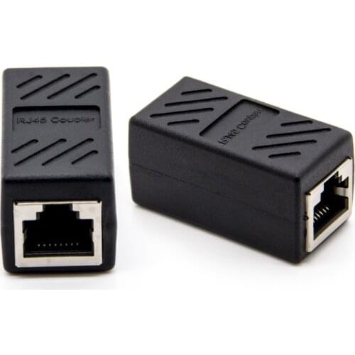 High Quality Colorful RJ45 Female To Female CAT6 Network Ethernet LAN Connector Adapter Coupler Black/Yellow/Red/Blue/White