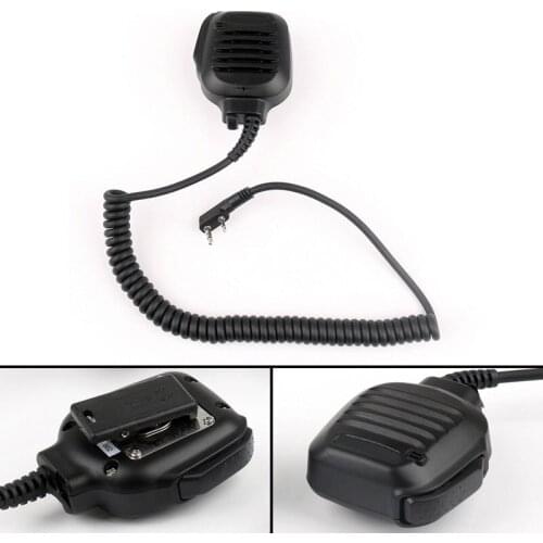 KMC-45 Handheld Pro Shoulder Remote Speaker PTT Mic for Baofeng UV-5R Kenwood K2000 TK3000 TK3207 TK3107 TH-F7 Portable Radio