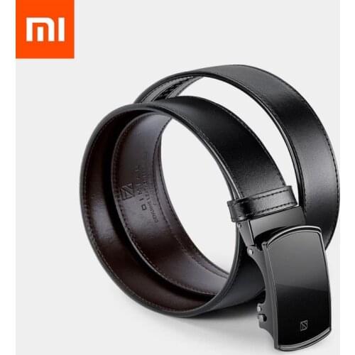 Mijia Qimian Men leather automatic buckle Cowhide youth belt Business casual pants belt for Smart home