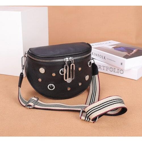 Luxury Genuine Leather Diamonds Handbags New 2021 Designer Fashion Cowhide One Shoulder Handbag Diagonal Multi-Purpose Chest Bag