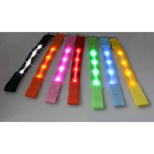 LED Armbands Light Up Bracelets Flashing Sports Wristband Glow In The Dark Party Supplies For Birthday Party Childrens Day