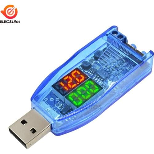 LED display DC-DC 5V to 1-24V Adjustable Potentiometer USB Step Up/Down Buck boost Converter Power Supply Voltage Stabilizers