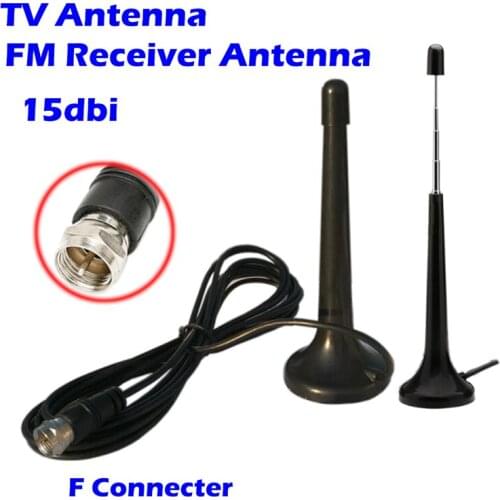 TV Antenna 1080p HDTV Digital 15dBi Aerial Free View ATSC with 3 Meter Coax Cable for Signial Booster TV FM Receiver Transmitter