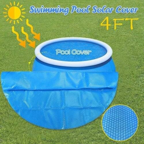 4ft Swimming Pool Solar Cover Round Pool Cover Protector Above Ground Swimming Pool Cover Blue Bubble Film