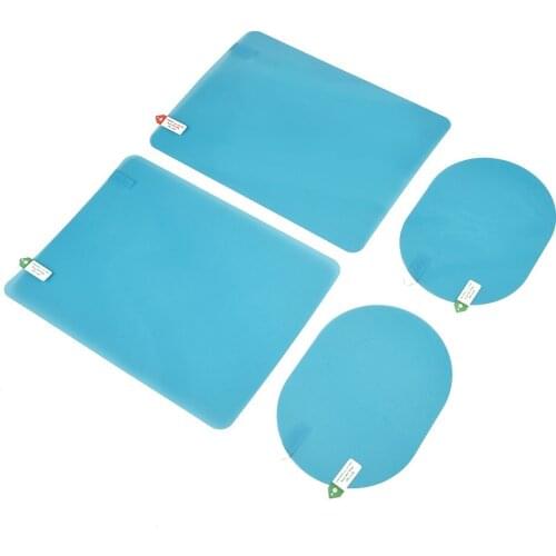 4pcs Car Rearview Mirror Side Window Tinted Film Anti-Glare Fog Rain Protector Automotive Goods Motorcycle Accessories