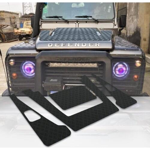 Hot sale off road vehicle auto parts aluminum alloy hood cover bonnet vents fit for Land Rover Defender