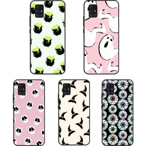 Ghost Pumpkin TRICK TREAT For Samsung A51 A71 A31 A11 A20e A21S Case For Galaxy M31 M21 A10 A30S A40 A50 A70 Cover