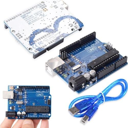 UNO R3ATMEGA16U2+MEGA328P chip is suitable for UNO R3 development board + USB cable