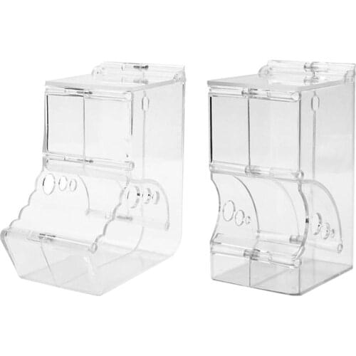 Hamster Automatic Feeder Dispenser Food Bowl Pet Food Container for Small Animals