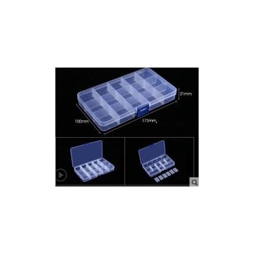 Parts box plastic box hardware tool screw drill bit element multi-grid sorting storage box material accessories small box