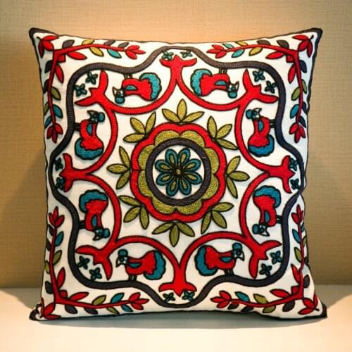 Creative Embroidered Cushion Office Sofa Bedside Throw Pillow Lumbar Lounge Chair Living Room Home Decor Accessories