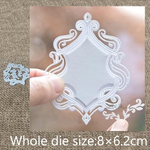 XLDesign Craft Metal Cutting Dies stencil mold lace leaves frame decoration scrapbook Album Paper Card Craft Embossing die cuts
