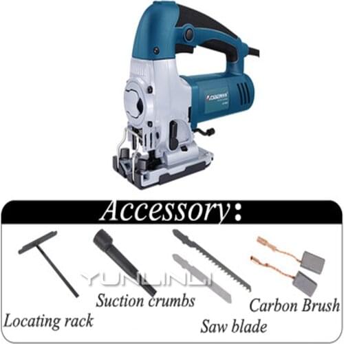 Multi-function Chainsaw 600W Jig Saw Mini Board Cutting Machine Handheld Woodworking Saw Tools With 2pcs Saw Blades AT3602