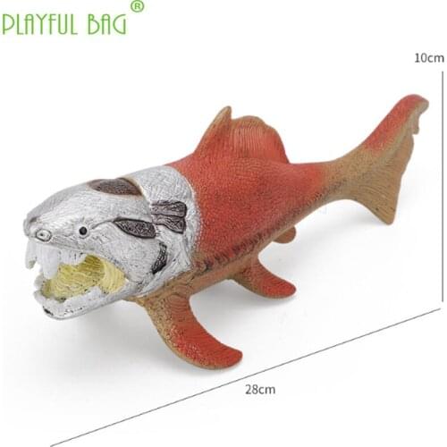 Simulation animal world Marine Life Dunns Fish Simulates Real-Heart Animal Soft Gel Model Ichthyosauru Childrens Gift ToyHI07