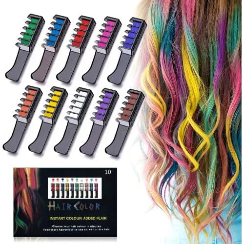 Hair coloring set for girls, ideal toy gifts for girls Halloween, Christmas and birthday cosplay party DIY, mini hair dye stick