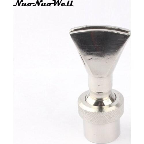 1pcs NuoNuoWell 3/4" Thread Fountain Nozzles Adjustable 360 degree Water curtain Pool Scenery stainless Sprinkler Sprayer Head