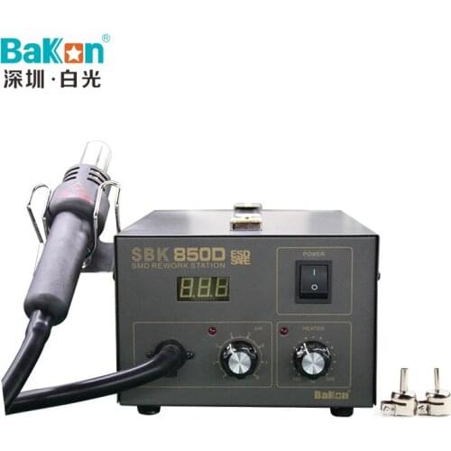 850D digital hot air gun demolition welding table air pump anti-static reconstructive table electric iron solder station