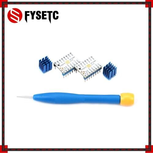 2pcs Super Silent TMC2208 V1.2 Stepstick Stepper Motor Driver Module + Heat Sink For 3D Printing Motherboard Aim VS TMC2100
