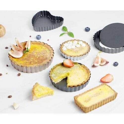 Cake Mold Carbon Steel Live Bottom Non-stick Home Oven Baking Tool Cake Baking Tray Bakery Tools Kitchen Gadgets