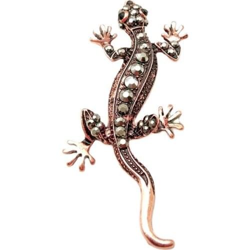 Unique Lizard Brooch Pin Women Geckos Party Brooches Clothes Jewelry Vintage Metal Brosch