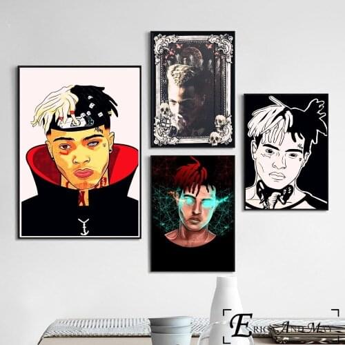 Xxxtentacion Hiphop Rapper Posters And Prints Wall Pictures For Living Room Canvas Painting Nordic Decoration Home Decor Cuadros