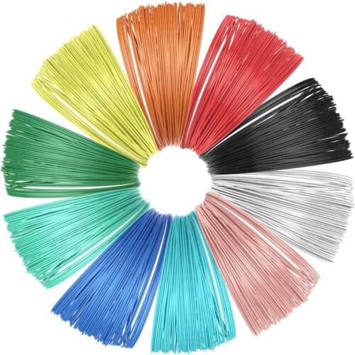 10 Piece 3D Printer Filament for 3D Print Pen Multicolor Pack 1.75mm Polylactic acid