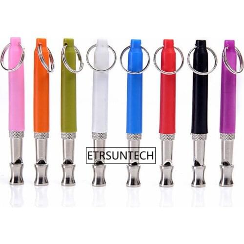 100pcs Dog Training Whistle Outdoor Supersonic Obedience Protable Dog Whistle Metal Trainning Whistle For Rope Tool Wholesale