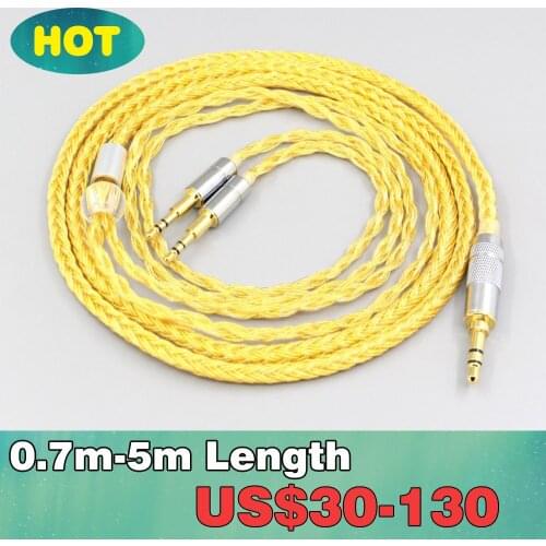 16 Core OCC Gold Plated Braided Earphone Cable For Sol republic Master Tracks HD V8 V10 V12 X3 Headphone LN007384