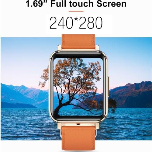 2021 T8 Smart Watch Herren 1,69 Zoll Vollbild Smart Armband Damen Herzfrequenz Körpertemperatur Schlaf Smart Watch Anwendbar