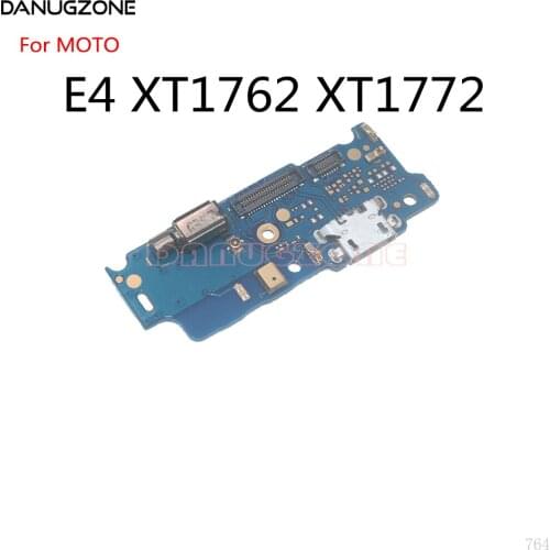 30PCS For Motorola Moto E4 XT1762 XT1772 USB Charging Dock Port Socket Plug Jack Connector Charge Board Flex Cable With Vibrator
