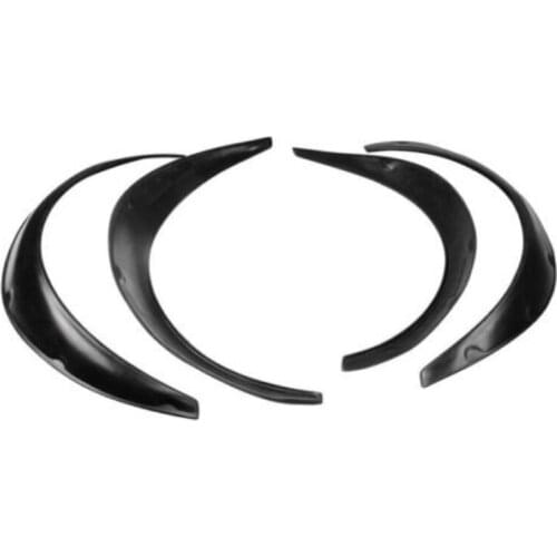 4PCS Flexible Black Polyurethane Car Automobile Exterior Fender Flares Stocking