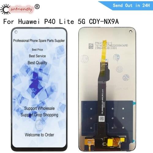 6.5" IPS For Huawei P40 lite 5G CDY-NX9A LCD Display+Touch Panel Screen Digitizer With Frame Assembly For Huawei P40lite 5G