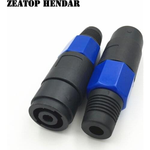 8Pcs 4Pin NL4FC Speakon Female Jack Connector XLR KTV Audio Female Plug Socket Locking Adapter Audio Accessories