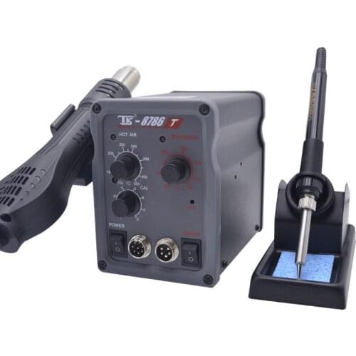 8786T Eight-speed Wind Speed Adjustment Knob Type 2-in-1 Soldering Station Dormant Repair Desoldering Tool