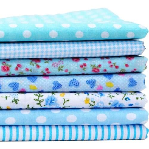 9PCS DIY square DIY sewing Qui stitched cloth patchwork doll clothes printed cloth handmade materials