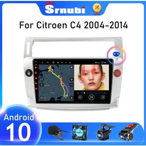 Android10.0 2DIN Car Radio For Citroen C4 C-Triomphe C-Quatre 2004-2014 Multimedia Video Split Screen player 8 Core RDS DSP GPS